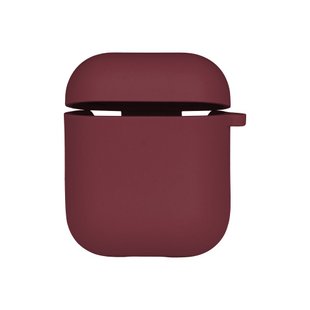 Чехол Silicone Case with microfibra для Airpods 1/2 Цвет 37.Rose red 2020000367888 фото