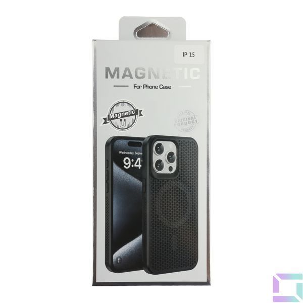 Чехол TPU+PC AeroCool with MagSafe для iPhone 15 Black 2020000413059 фото