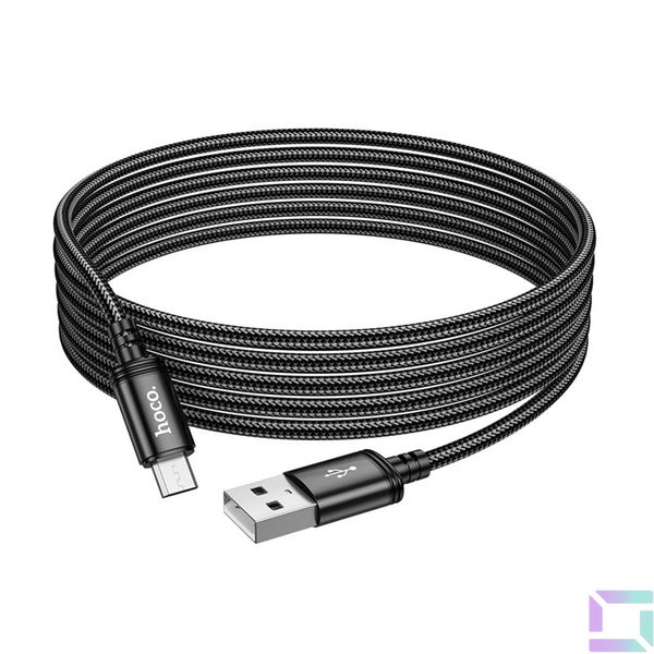 Кабель USB Hoco X91 Micro 2.4A 3m Колір Чорний 6931474788719 фото