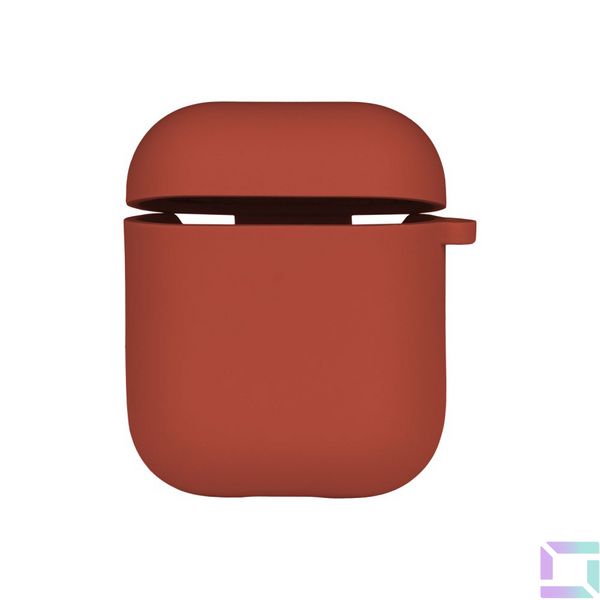 Чохол Silicone Case with microfibra для Airpods 1/2 Колір 37.Rose red 2020000367888 фото