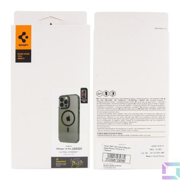 Чехол TPU+PC Spigen Ultra Hybrid with Magsafe для iPhone 14 Pro Max Black 2020000461036 фото