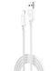USB XO NB235 Zebra series Braided 2.4A Lightning Белый 6920680834204 фото 1