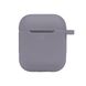 Чохол Silicone Case with hook для Airpods 1/2 Колір 28.Lavender grey 2020000369097 фото