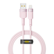 USB YOKI STYLE YK-ST41 Lightning 2.4A 1.2m Цвет Розовый 6907858579815 фото