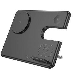 Беспроводное Зарядное Устройство Hoco CQ1 3-in-1 15W (for iWatch) Черный 6942007602310 фото