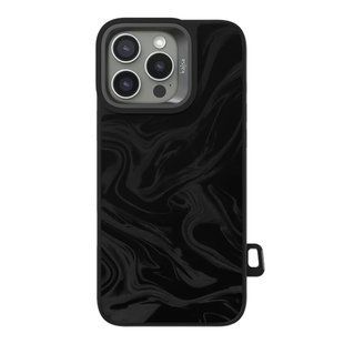 Чехол Kajsa Glamorous Collection Fluid Art with MagSafe для iPhone 16 Pro Max Black 2020000507765 фото