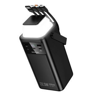 Power Bank Borofone BJ65A High 22.5W+PD20W+four-cables 50000mAh Черный 6941991122040 фото
