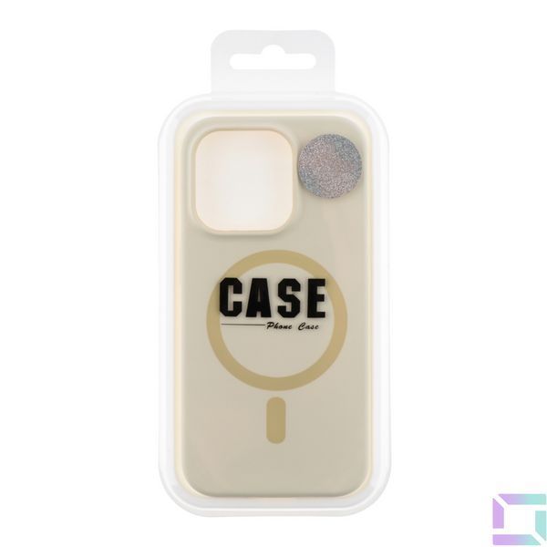Чехол Glow Silicone Case with Magsafe для iPhone 15 Pro Antique white 2020000454922 фото