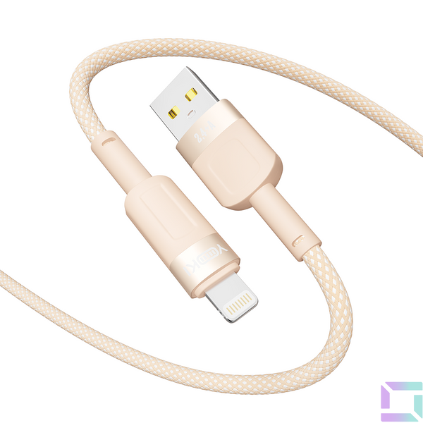 USB YOKI STYLE YK-ST41 Lightning 2.4A 1.2m Цвет Оранжевый 6907858579808 фото