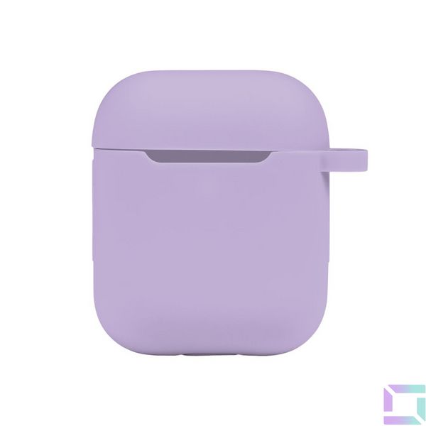 Чохол Silicone Case with hook для Airpods 1/2 Колір 05.Lilac 2020000368878 фото