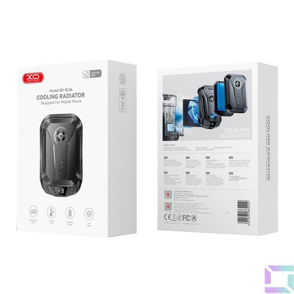 Магнитный радиатор Для Смартфона XO SL06 1500 mAh Мятая упаковка Черный 2020000480570 фото