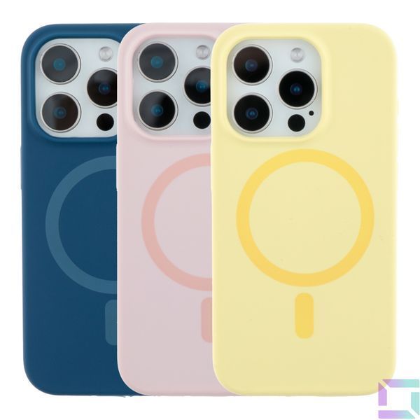 Чехол Glow Silicone Case with Magsafe для iPhone 15 Pro Antique white 2020000454922 фото