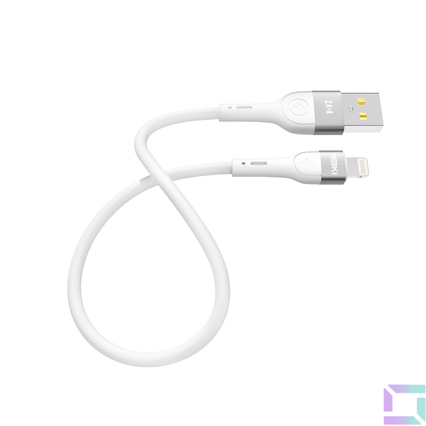 USB YOKI EXTRA YK-EX11 Lightning 2.4A 0.25m Цвет Белый 6907858579112 фото