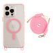 Чохол TPU+PC LanyardCase with MagSafe для iPhone 14 Pro Max Pink 2020000477297 фото