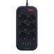 Мережевий Подовжувач LDNIO SE6403 4USB-A / 6-Sockets 2m Чорний 6933138690178 фото 1