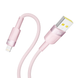 Кабель USB YOKI STYLE YK-ST41 Lightning 2.4A 1.2m Колір Помаранчевий 6907858579808 фото 8