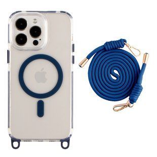 Чохол TPU+PC LanyardCase with MagSafe для iPhone 13 Pro М'ята упаковка Indigo Blue 2020000487197 фото