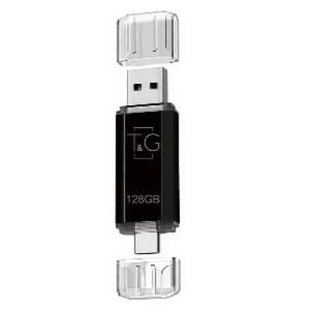 USB Flash Drive T&amp;G 128gb USB/Type C 009 Колір Чорний 4719303953758 фото