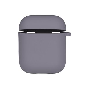 Чехол Silicone Case with microfibra для Airpods 1/2 Цвет 28.Lavender grey 2020000367963 фото