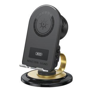 Настольный Держатель XO F69+Bluetooth Speaker+Wireless 15W Черный 6975837584099 фото