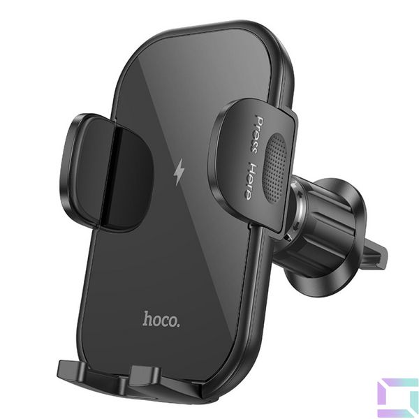 Автодержатель Hoco HW4 Wireless 15W Цвет Черный 6942007601443 фото