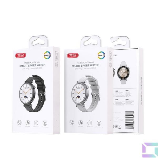 Смарт Годинник XO GT4 mini AMOLED Чорний 6920680823079 фото