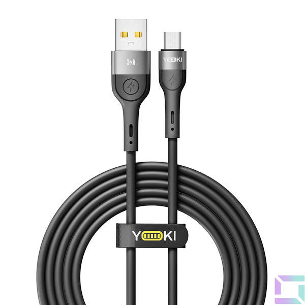 USB YOKI EXTRA YK-EX11 Micro 3A 2m Цвет Черный 6907858579129 фото