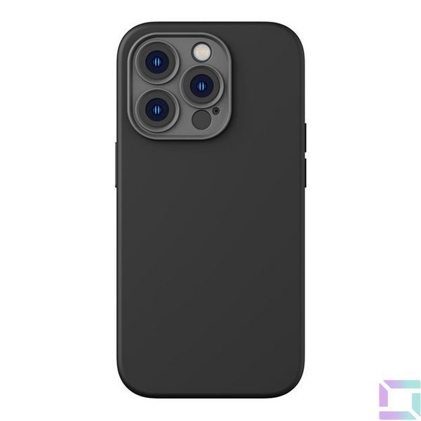 Чохол Baseus Liquid Silica Gel Case+Glass 0.22mm для iPhone 14 Pro ARYT001301 Black 6932172615291 фото