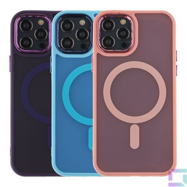 Чехол TPU+PC Space Magnetic Color with Magsafe для iPhone 12/12 Pro Green 2020000341383 фото