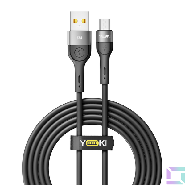 USB YOKI EXTRA YK-EX11 Micro 3A 2m Черный 6907858579129 фото