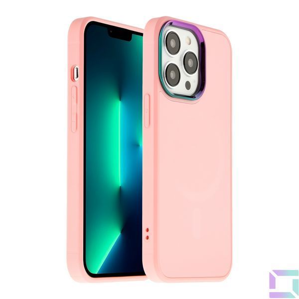 Чехол AG-Glass Chrome Camera with Magsafe для iPhone 13 Pro Blue 2020000341826 фото