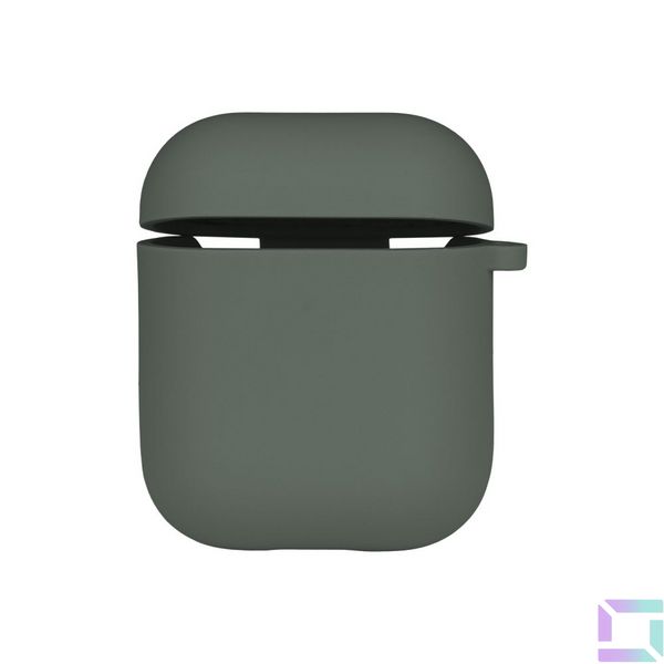 Чохол Silicone Case with microfibra для Airpods 1/2 Колір 28.Lavender grey 2020000367963 фото