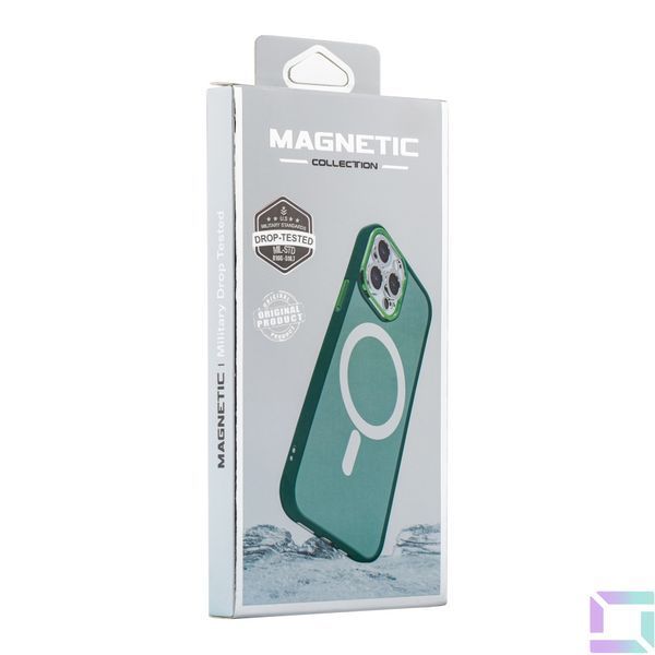 Чехол TPU+PC Space Magnetic Color with Magsafe для iPhone 12/12 Pro Green 2020000341383 фото