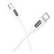 USB Borofone BX114 Silicone Type-C to Type-C 60W Белый 6941991116919 фото