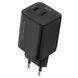 Мережевий Зарядний Пристрій Ridea RW-GaN45PP2C Prime Pro 2Type-C PD&QC 45W Чорний 6922021975287 фото