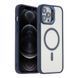 Чехол TPU+PC+Metal Stand Case with MagSafe and Camera Lenses для iPhone 12 Pro Max М'ята упаковка Dark Purple 2020000506522 фото 3