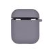 Чехол Silicone Case with microfibra для Airpods 1/2 Цвет 28.Lavender grey 2020000367963 фото 1