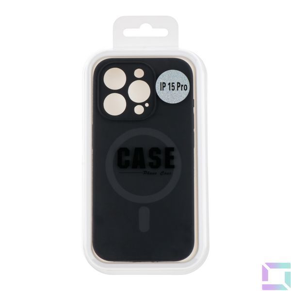 Чохол Glow Silicone Case Full Camera with Magsafe для iPhone 15 Pro Black 2020000456520 фото
