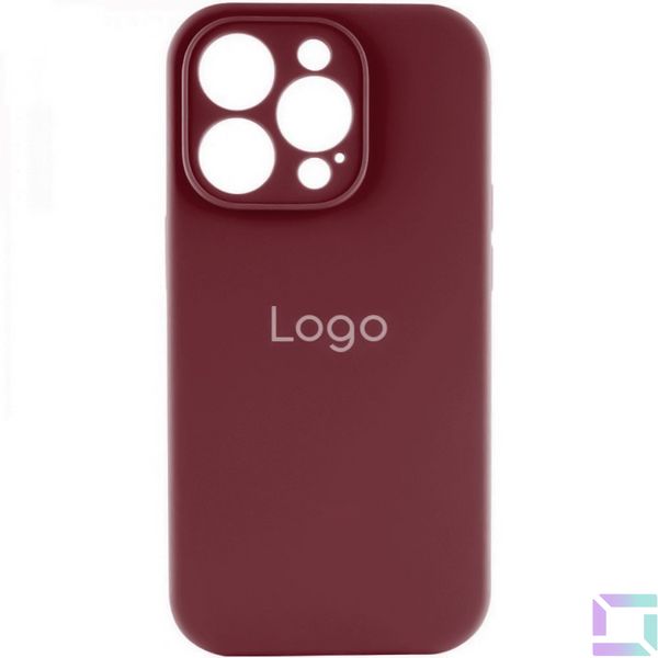 Чехол Silicone Case Full Size with Frame для iPhone 15 Pro Max Цвет 42.Maroon 2020000428657 фото