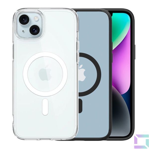 Чехол TPU+PC Spigen Ultra Hybrid with Magsafe для iPhone 15 Black 2020000461029 фото
