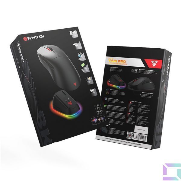 Бездротова Миша Ігрова FANTECH WG14P Yari Pro Чорний 6977052255662 фото