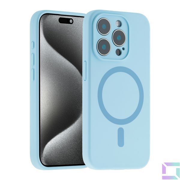 Чохол Glow Silicone Case Full Camera with Magsafe для iPhone 15 Pro Black 2020000456520 фото