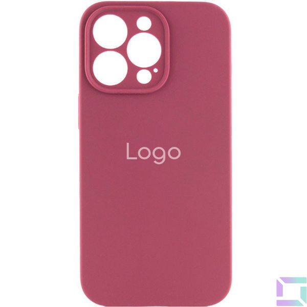 Чехол Silicone Case Full Size with Frame для iPhone 15 Pro Max Цвет 42.Maroon 2020000428657 фото