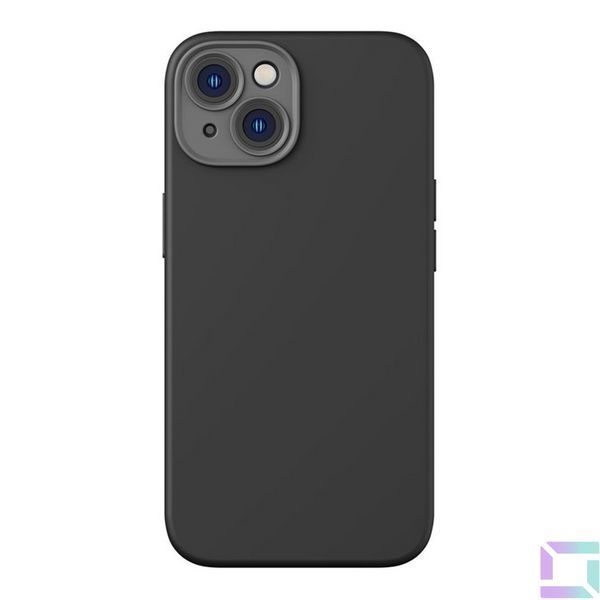 Чохол Baseus Liquid Silica Gel Case+Glass 0.22mm для iPhone 14 Plus ARYT001401 Black 6932172615307 фото