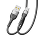 Кабель USB Ridea RC-XS51 X-Silicone Type-C 3A 2m Чорний 6908014800095 фото 2