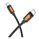 USB Borofone BX114 Silicone Type-C to Type-C 60W Черный 6941991116902 фото 1