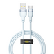 Кабель USB YOKI SILICONE YK-SI50 Type-C 3A 1.2m Синiй 6907858579839 фото 2