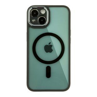Чохол TPU+PC+Metal Calais with MagSafe для iPhone 13 Black 2020000406068 фото
