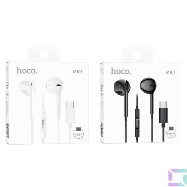 Наушники Hoco M101 Crystal joy wire-controlled digital earphones Type-C Белый 6931474782366 фото