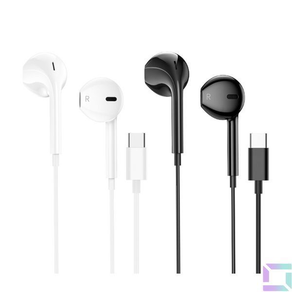Наушники Hoco M101 Crystal joy wire-controlled digital earphones Type-C Белый 6931474782366 фото